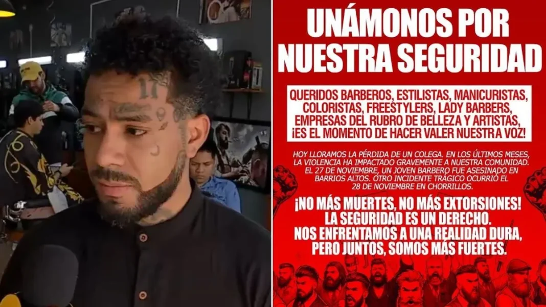 Barberos en Lima convocan a marcha tras extorsiones