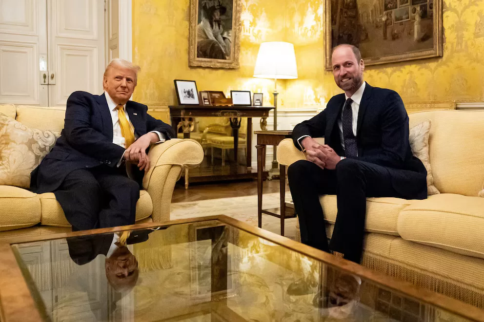 Trump se reúne con el príncipe William